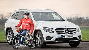 Profi Rollstuhlbasketballer und Mercedes-Benz Markenbotschafter Sebastian Magenheim